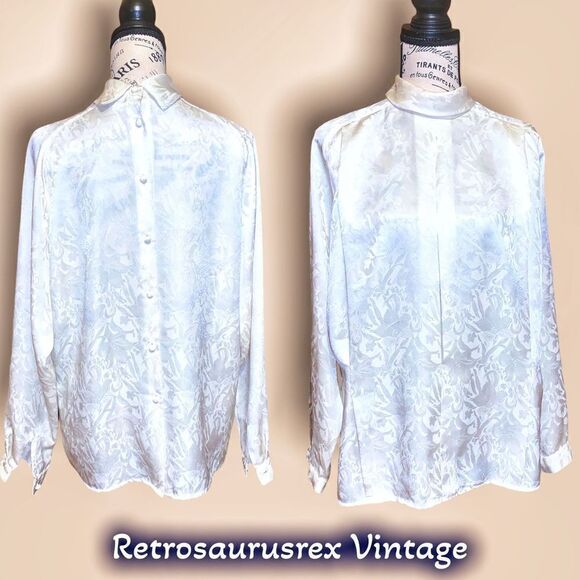 Vintage Cream Blouse - Picture 1 of 5